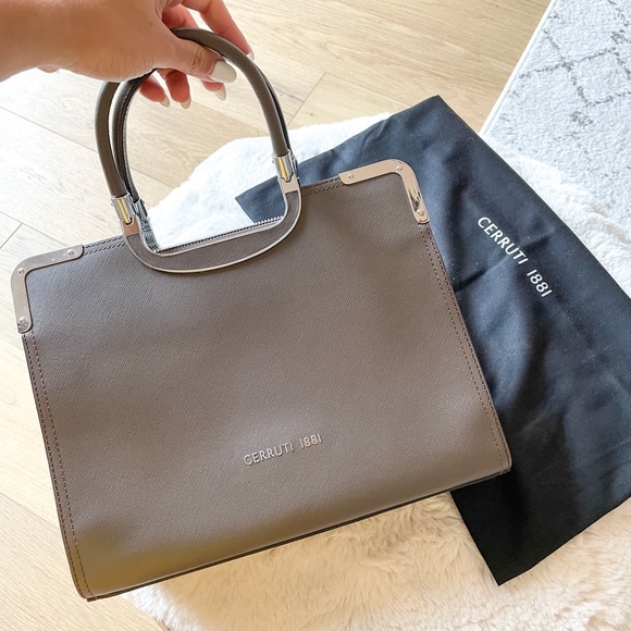 Luxurious Satchel Cerruti 1881 bag. Never used. Mint condition - Picture 8 of 13